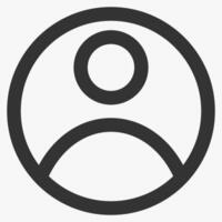 user profile, alternative social media buttons vector