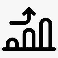 bar chart, finance and business icon vector