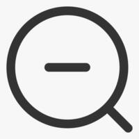 zoom out, alternative social media buttons vector