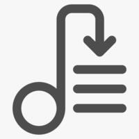 download, simple music player button vector