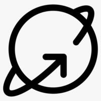 global network, finance and business icon vector