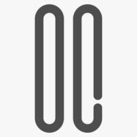 pause button, simple music player button vector