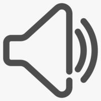 unmute, simple music player button vector