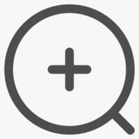 zoom in and magnifying, magnifying glass symbol and tools vector