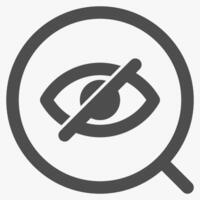 visibility and magnifying, magnifying glass symbol and tools vector
