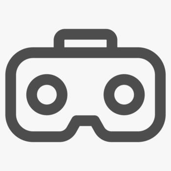 vr headset, simple computer hardware icons vector