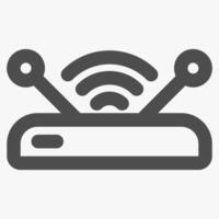 router, simple computer hardware icons vector