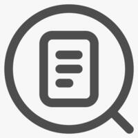 contract and magnifying, magnifying glass symbol and tools vector