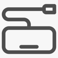 keyboard, simple computer hardware icons vector