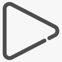 play button, simple music player button vector