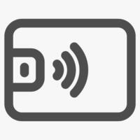 digital wallet, simple finance and business icons vector