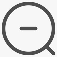 zoom out and magnifying, magnifying glass symbol and tools vector