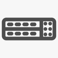 network switch, simple computer hardware icons vector