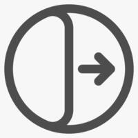 log out, online store and online business icons vector