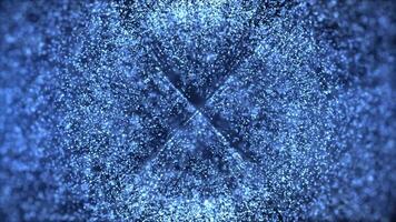 Science fiction or cyber particle tunnel. High information technologies. Seamless loop abstract background science fiction theme video