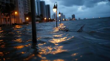 Flooding in miami, florida, usa photo