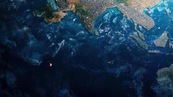 Massive ocean pollution zones visible from space photo