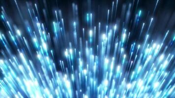 The blue light from the dust particles creates beautiful bokeh. elegant abstract background with light particles. Abstract background particles. Seamless loop video