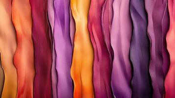 Vibrant watercolor strokes in deep reds, oranges, and purples photo