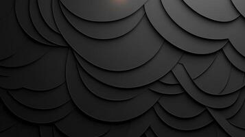 Soft geometric black layers creating modern background photo