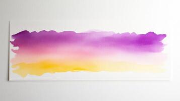 Bright watercolor gradient with soft blended strokes purple and photo