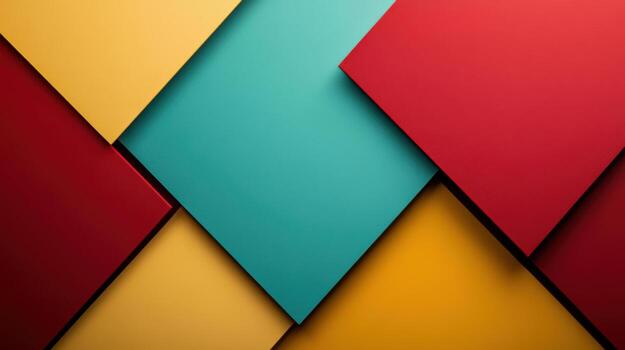 Colorful geometric background with different colors photo