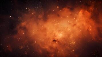 A vibrant cosmic scene showcasing a nebula filled with stars and interstellar dust. photo