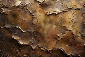 Abstract Brown Textured Surface with Cracks photo