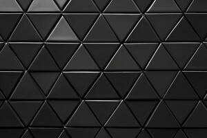 Black Glossy Equilateral Triangle Pattern photo