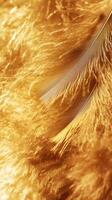 Golden Feather Close-up photo