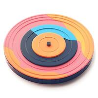 Colorful circular puzzle toy designed for creative play and cognitive development. photo