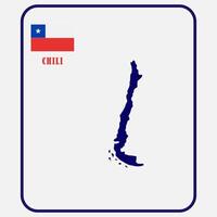 Chile country map vector