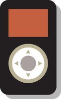Music Player Icon. Black. Isolated illustration for web and app. flat style vector