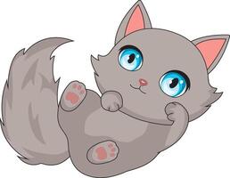 Cat Attempting To Look Cute vector