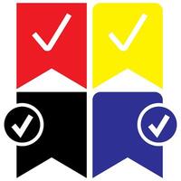 bookmark label icon design templates vector