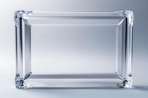 A beautifully crafted rectangular glass display box, highlighting clarity and elegance. photo
