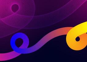 Digital technology Wavy background. Wave curve abstract shape concept. Design for fluid curve connect telecoms internet online illustration vector