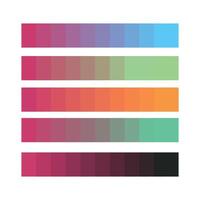 Trendy Unique Vibrant Color Palettes vector