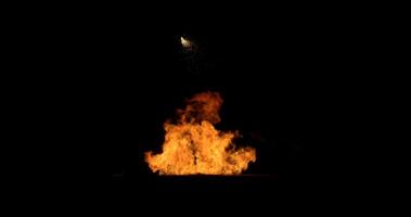 Dynamic Combat Explosion with Fiery Sparks and Burning Embers video