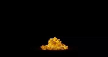 Action Scene Explosion with High Speed Fireball and Ash video