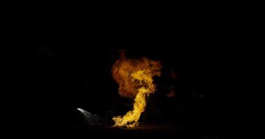 Explosive Fireball Animation with Chroma Key Transparency video