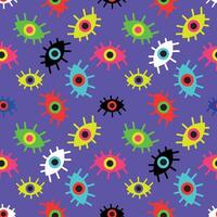 Colorful eye pattern design vector