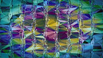 Colorful geometric pattern design video