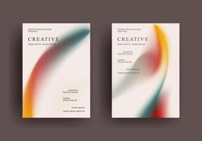 Abstract gradient poster template. Modern Covers Design. Mesh gradient background design. Trendy front page design for Banner, Poster, Flyer, Invitation vector
