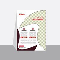 Explore the unknown flyer design vector