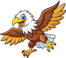 cartoon eagle design vector