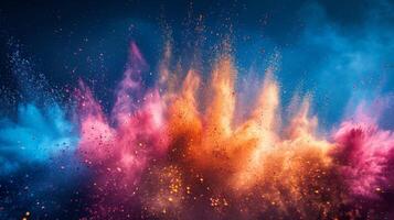 Happy Holi , Concept Indian color festival. background photo