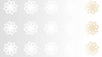 A sophisticated white embossed floral geometric pattern, adding depth and elegance to Islamic design through subtle texture and intricate detailing video