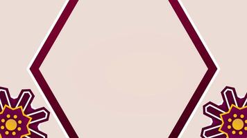 A creative hexagonal frame with traditional Islamic motifs and intricate patterns, making an elegant and symbolic representation of faith and design. video