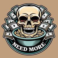 need more money vector